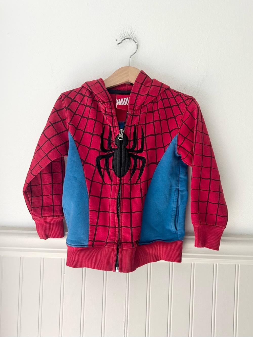 MAD Engine Marvel Spider-Man Zip Up Hooded Sweatshirt Boys 3T